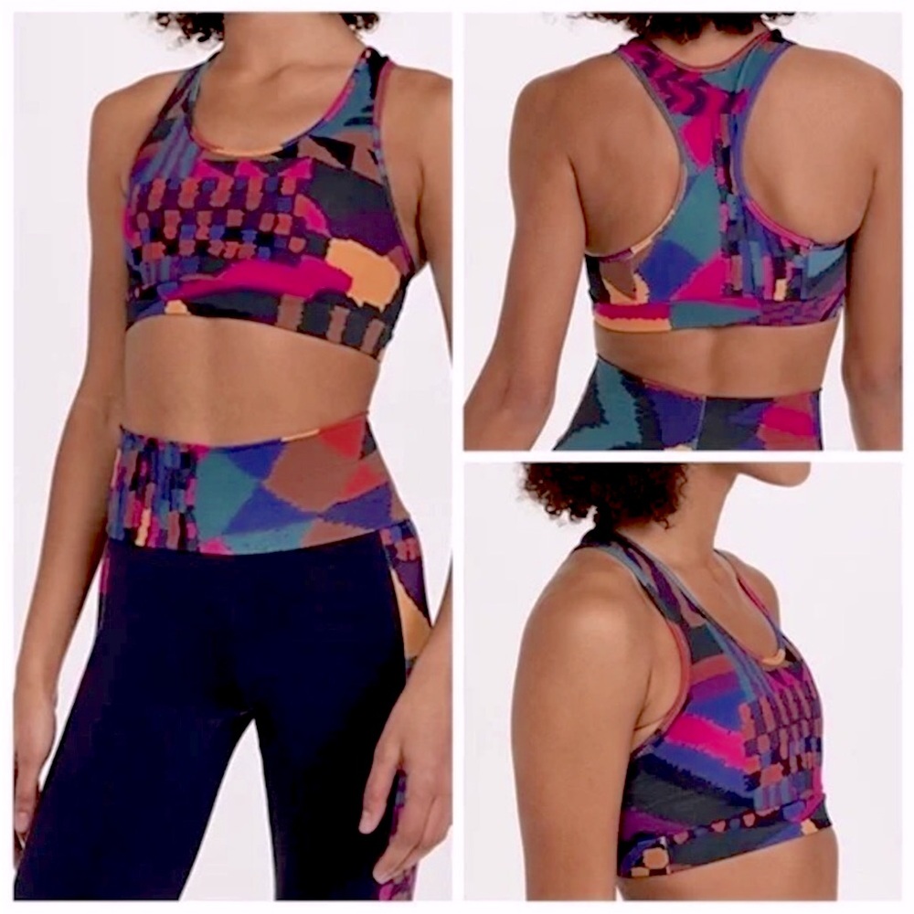 NWT Farm Rio Abstract Patches Top
